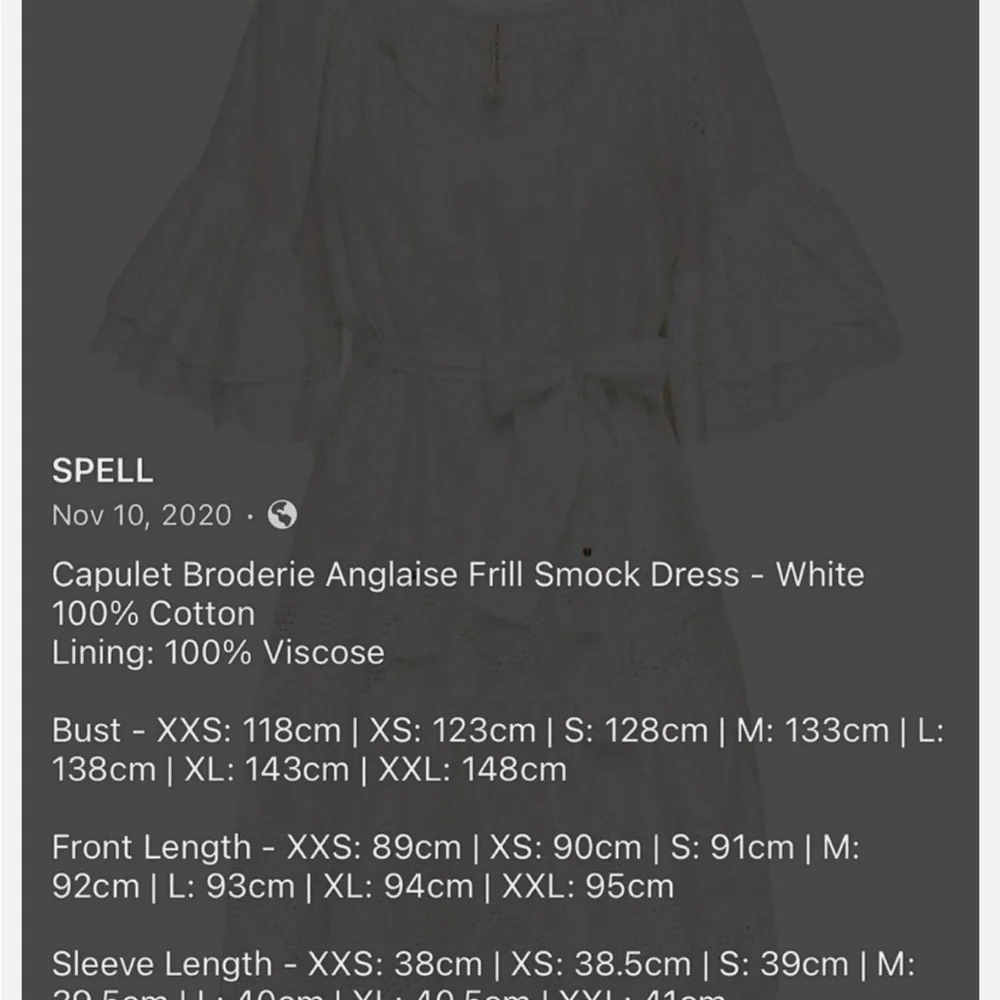 Rare Spell Capulet Broderie Anglaise Frill Smock Dress - Picture 3 of 9